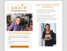 Tablet Screenshot of adairfamilyfoundation.org